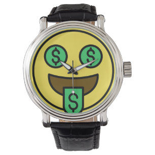 Money Face Emoji Watch Horloge