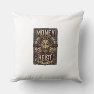 Money Heist Gouden Masker Streetwear T-Shirt Kussen