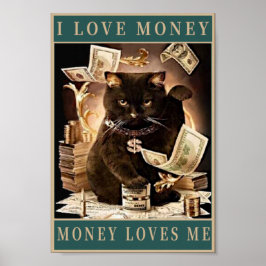 Money love quote  poster