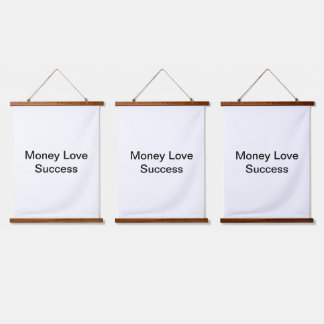Money Love Succes Hangend Wandkleed