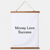 Money Love Succes Hangend Wandkleed (Voorkant)