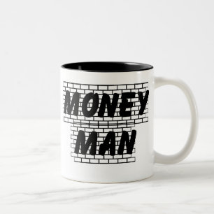 Money Man Cup Tweekleurige Koffiemok
