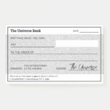 Money Manifestatie Zilveren Glitter Blanco Check