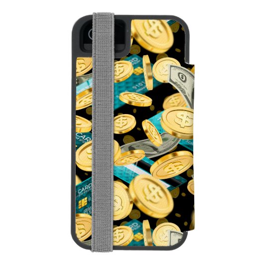 Money Pattern 2 Incipio iPhone Portemonnee Hoesje (Agenda Achterkant)