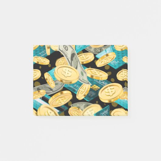 Money Pattern 2 Post-it® Notes (Voorkant)