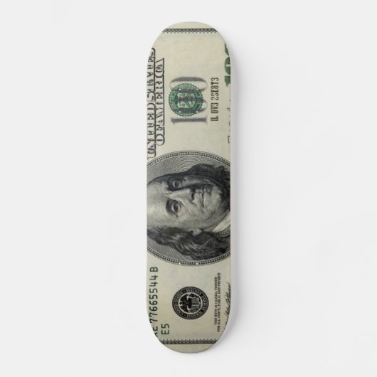 moneY Skateboard (Voorkant)