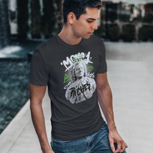 Money Statue Graffiti T-shirt