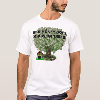 money_tree5, ZIE GELD GROEI OP BOMEN T-shirt