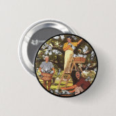 Money Tree-Button groot Ronde Button 5,7 Cm (Voorkant /achterkant)