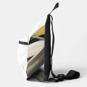 MONEYMAKER Witte Sling Bag Trend Abstract Zwart (Rechts)
