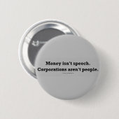 MoneySpeechCorpPerson Ronde Button 5,7 Cm (Voorkant /achterkant)