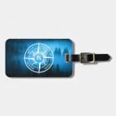 Mongmonogram van het embleem van de Compass-ster i Bagagelabel (Voorkant horizontaal)