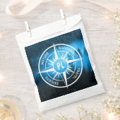 Mongmonogram van het embleem van de Compass-ster i Bedankzakje (Geknipt)