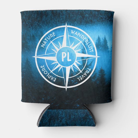 Mongmonogram van het embleem van de Compass-ster i Blikjeskoeler (Voorkant)