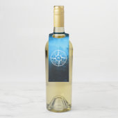 Mongmonogram van het embleem van de Compass-ster i Flessenhanger (Op fles)