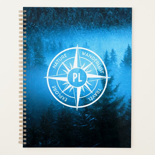 Mongmonogram van het embleem van de Compass-ster i Planner (Voorkant)