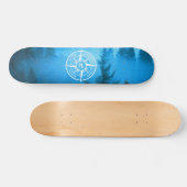 Mongmonogram van het embleem van de Compass-ster i Skateboard (Horizontaal)