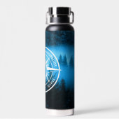 Mongmonogram van het embleem van de Compass-ster i Waterfles (Achterkant)