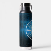 Mongmonogram van het embleem van de Compass-ster i Waterfles (Voorkant)
