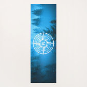 Mongmonogram van het embleem van de Compass-ster i Yogamat (Achterkant)