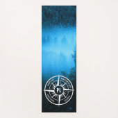 Mongmonogram van het embleem van de Compass-ster i Yogamat (Voorkant)