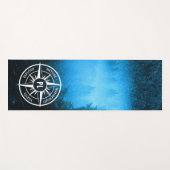 Mongmonogram van het embleem van de Compass-ster i Yogamat (Voorkant (horizontaal))