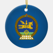 Mongol (Mongoliaans embleem) Keramisch Ornament (Voorkant)