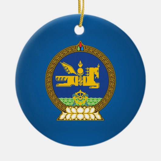 Mongol (Mongoliaans embleem) Keramisch Ornament (Voorkant)