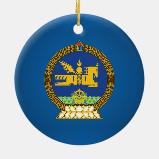 Mongol (Mongoliaans embleem) Keramisch Ornament (Achterkant)