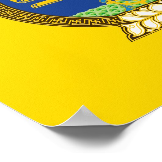 Mongol (Mongoolse) embleem Poster (Hoek)