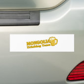 MONGOLIA BUMPERSTICKER (Op auto)