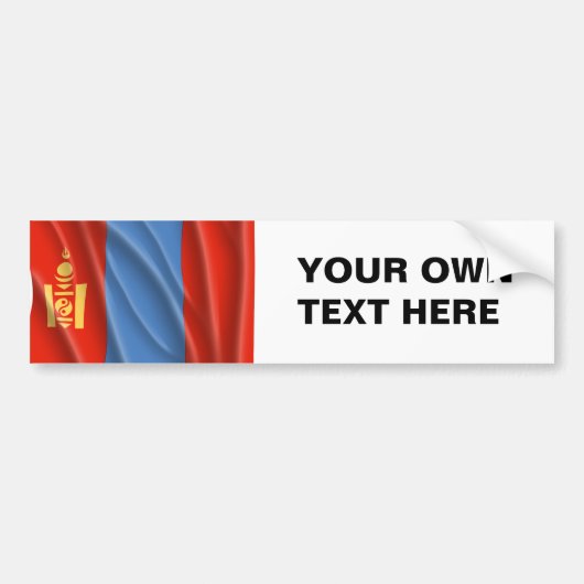 MONGOLIA BUMPERSTICKER (Voorkant)