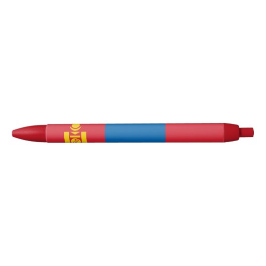 Mongolia Flag Blauwe Inkt Pen (Voorkant)