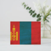 Mongolia Flag Briefkaart (Staand voorkant)