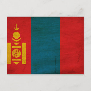 Mongolia Flag Briefkaart