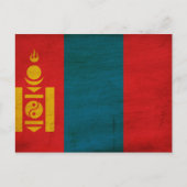 Mongolia Flag Briefkaart (Voorkant)