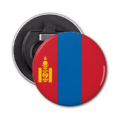 Mongolia Flag Button Flesopener (Voorkant)