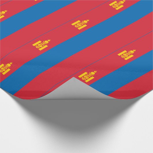 Mongolia Flag Cadeaupapier (Hoek)