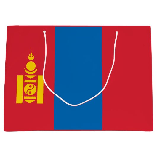 Mongolia Flag Groot Cadeauzakje (Voorkant)