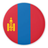 Mongolia Flag Keramische Knop (Voorkant)