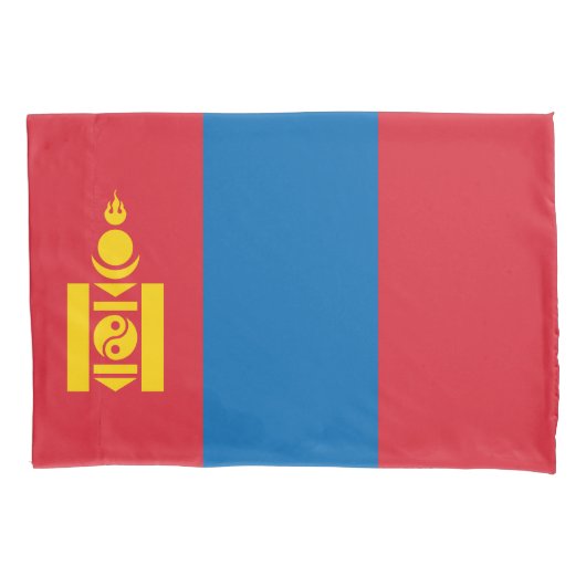 Mongolia Flag Kussensloop (Voorkant)