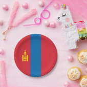 Mongolia Flag Papieren Bordje (Feest)