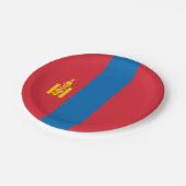 Mongolia Flag Papieren Bordje (Gekanteld)