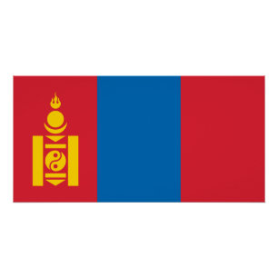 Mongolia Flag Perfect Poster