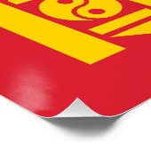 Mongolia Flag Perfect Poster (Hoek)