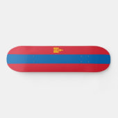Mongolia Flag Skateboard (Horizontaal)
