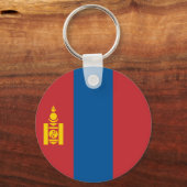 Mongolia Flag Sleutelhanger (Voorkant)