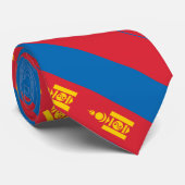 Mongolia Flag Stropdas (Opgerold)