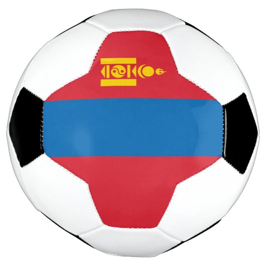 Mongolia Flag Voetbal (Gedraaid)