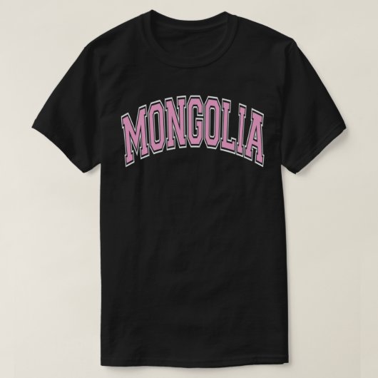 Mongolia Varsity Style Pink Tet Pullover (Design devant)